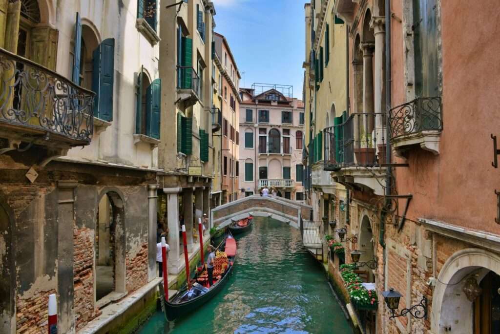 Classic Venetian foods collage