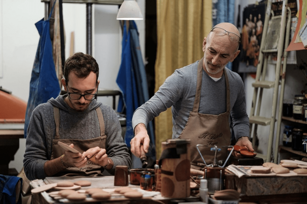 Il Bussetto leather small goods in Florence