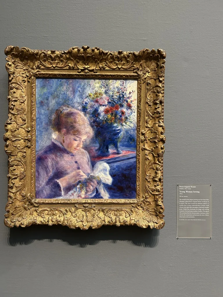 《Young Woman Sewing》/ルノワール(Gallery 201)